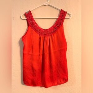 Women's Red Sleeveless Top